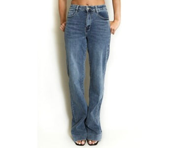 Denim girl slight loose fit Ships September 1st.
